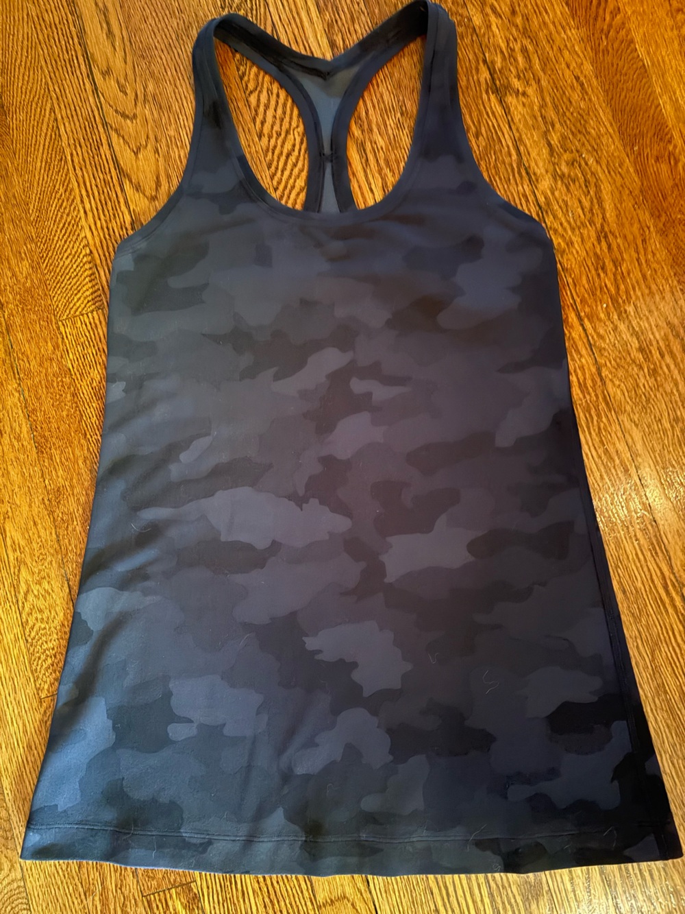 lululemon athletica Black Camo Racerback Tank Top